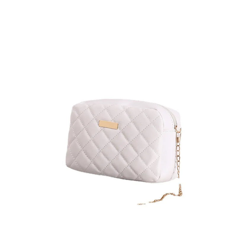 Embroidered Square Bag Chain Messenger Bag Small Shoulder All-Match Wallet