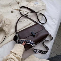 Women's PU Leather Messenger Bag Chain Shoulder Small Square Bag