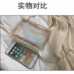Acrylic Women's Chain Messenger Bag Purse Handbag