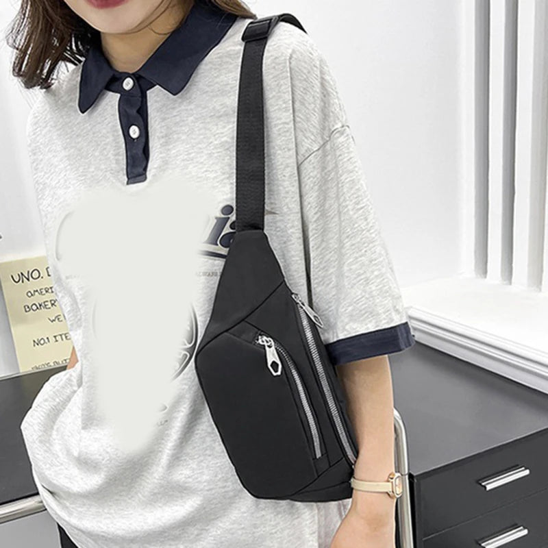 Unisex Geometric Waist Bag Laser Phone Pouch Fanny Pack
