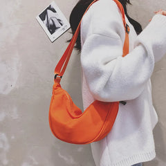 2022 Retro Solid Chest Bag Women's Messenger Bag Waist Bag Canvas Bag