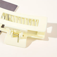 3pcs Rectangle Hair Claw Clip Non Slip Strong Hold Grip Hair Jaw Clip