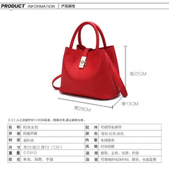 2022 Women's PU Leather Shoulder Bag Solid Mother-in-Law Bag