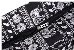 Animal Elephant Canvas Tote Bag Women's Handbag