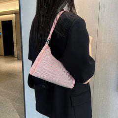 Women Casual Bright Diamond Underarm Shoulder Bag
