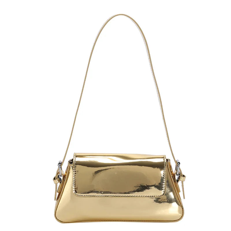 Silver Laser Women Armpit Bag Shoulder Bags