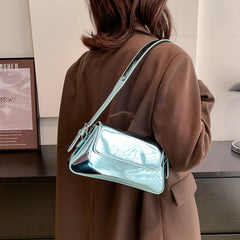 Silver Laser Women Armpit Bag Shoulder Bags