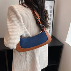 High Flock Armpit Bags Clutch Stitching Underarm Bags Shoulder Bags