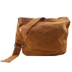 Canvas Shoulder Bags Unisex Solid Crossbody Bags for Girl