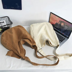 Canvas Shoulder Bags Unisex Crossbody Bags South Korea Casual Messenger Bags