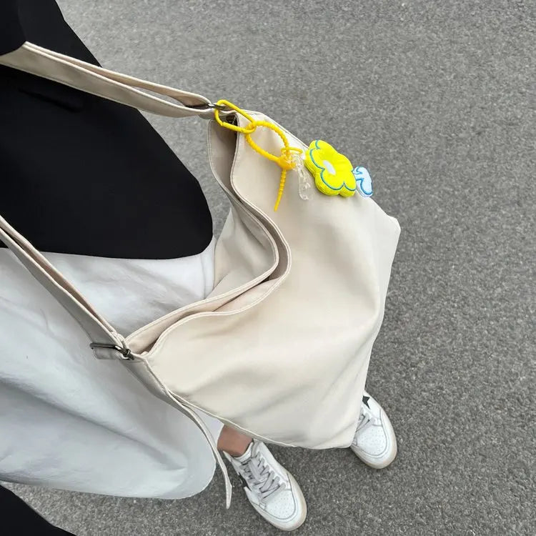 Canvas Crossbody Bags Youth Casual Large Capacity Ladies Shoulder Bag