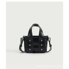 Rivet Pu Leather Mini Handbag Women'S Messenger Bag