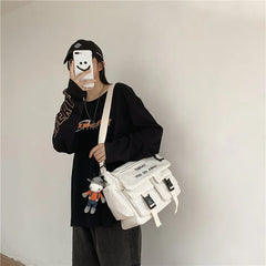 Student Canvas Crossbody Bags For Women Shoulder Sling Clutch Messenger Bag