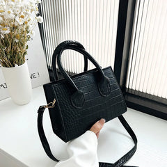 Crocodile Pattern PU Leather Crossbody Bags Women Chain Shoulder Handbags Mini P