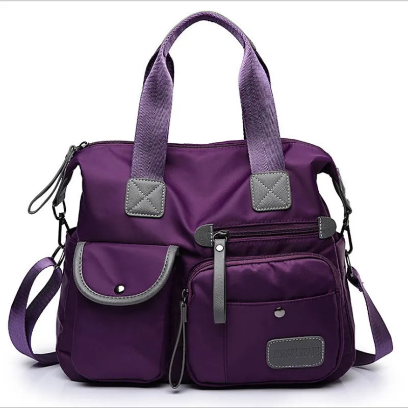 European Ladies Mommy Handbag Nylon Shoulder Portable Travel Messenger Bag