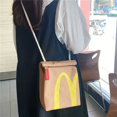 Canvas Shoulder Bag Large Capacity Backpack for Women