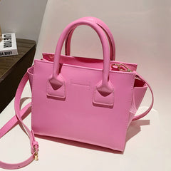 Cowhide Handbags Office Lady Totes Pink Green Messenger Bags