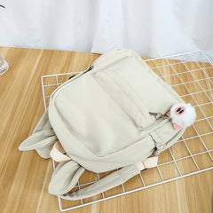 Women Rabbit Ears School Bag Teen Travel Backpack 4 Colors