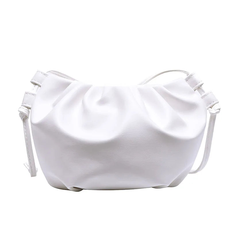 Pleated Shoulder Bags Casual Shopping Messenger Bags