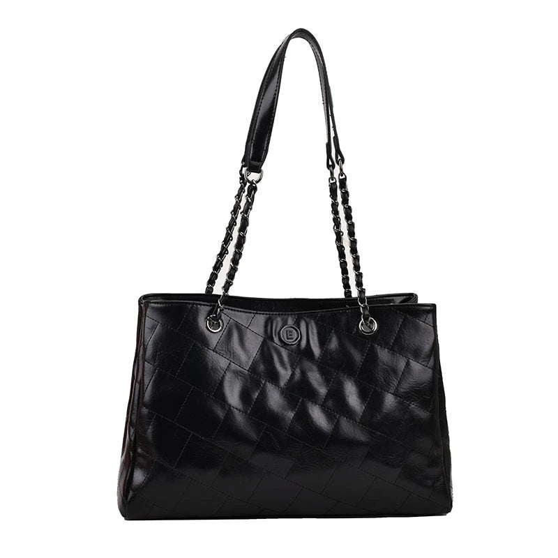 PU Leather Shoulder Bag for Women Solid Handbags and Purses