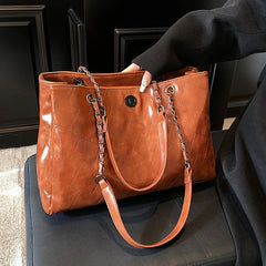 PU Leather Shoulder Bag for Women Solid Handbags and Purses