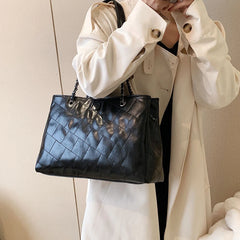 PU Leather Shoulder Bag for Women Solid Handbags and Purses