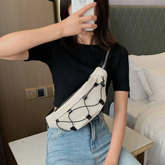 Women Waist Bags Pu Leather Sling Crossbody Bags Fanny Pack