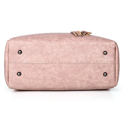 Retro Three-piece Pu Handbags Shoulder Bag Large Capacity Composite Bag