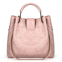Retro Three-piece Pu Handbags Shoulder Bag Large Capacity Composite Bag