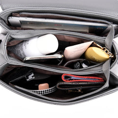 Women's Messenger Crossbody Bag Soft PU Leather Handbag Phone Purse
