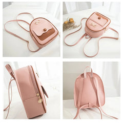 Style Mini Backpack Small Backless Shoulder Crossbody Bag Multi-Functional Girls