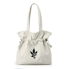 Canvas Shopper Shoulder Bag Women's Folding Grocery Shopping Bags