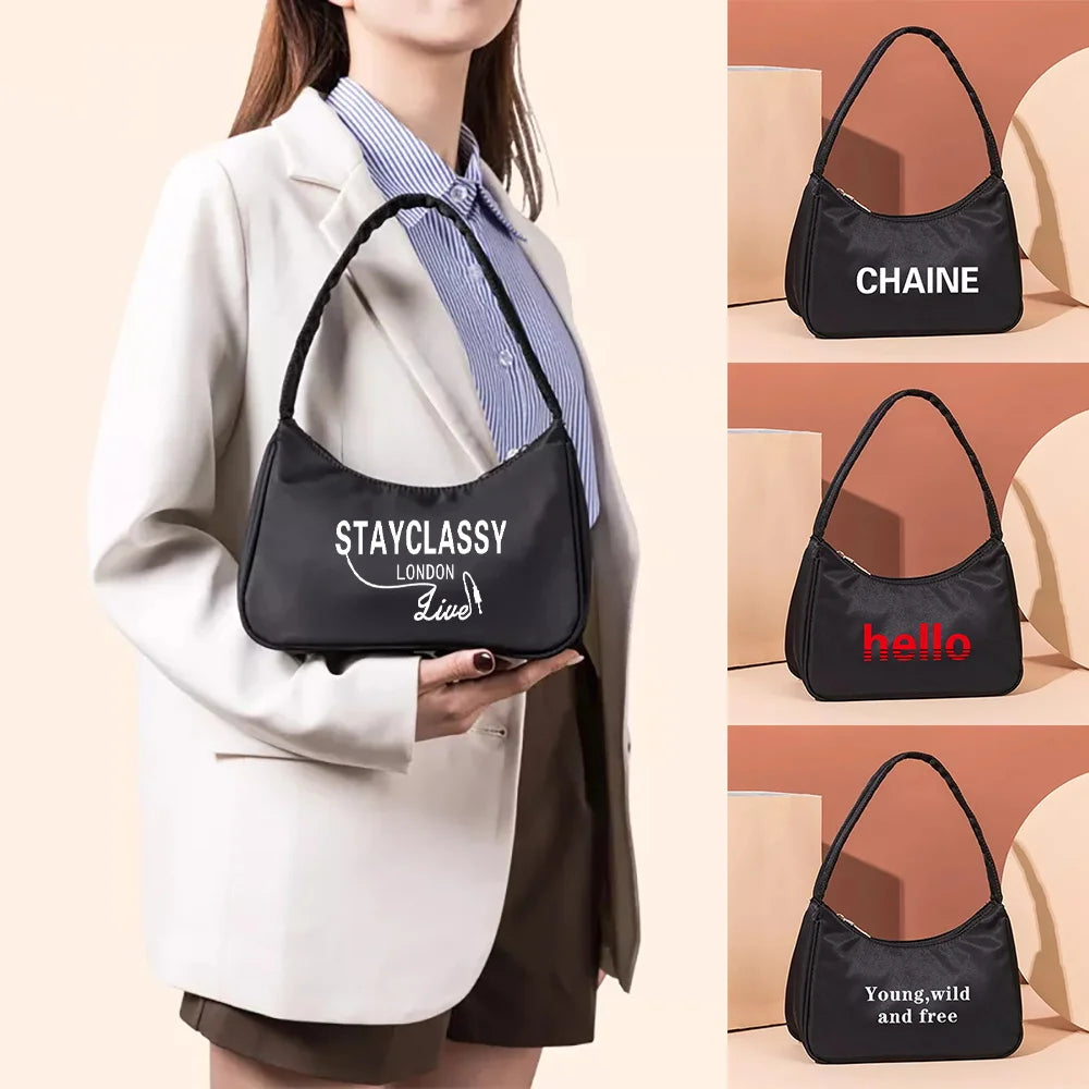 Women Shoulder Bag Tote Retro Handbags Casual Organizer Clutches Underarm Bags