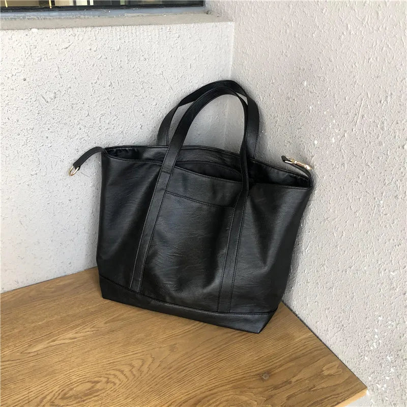 Summer Tote Handbag PU Leather Lady Shoulder Bags