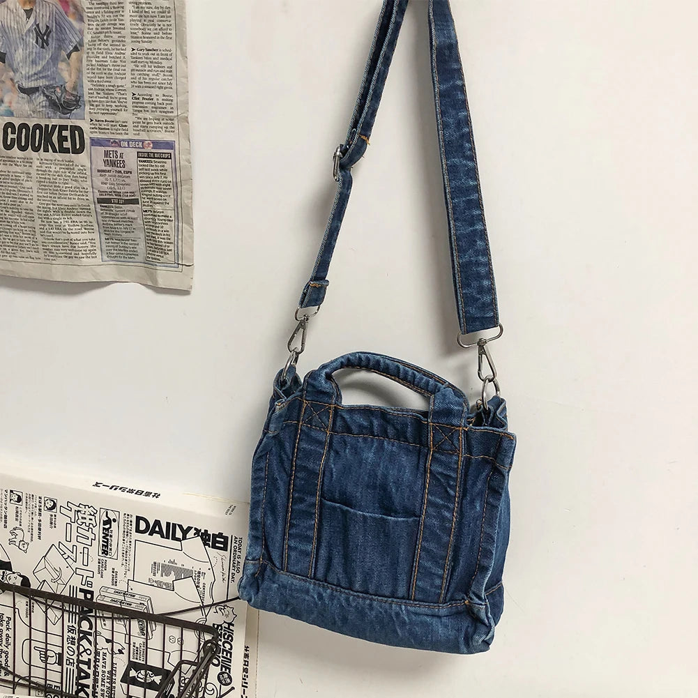 Denim Jeans Bags Girl Totes High Street Hardware Tote Women's Y2K