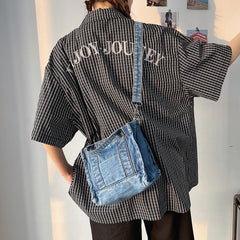Denim Jeans Bags Girl Totes High Street Hardware Tote Women's Y2K