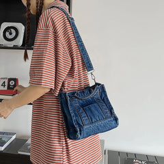 Denim Jeans Bags Girl Totes High Street Hardware Tote Women's Y2K