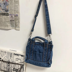 Denim Jeans Bags Girl Totes High Street Hardware Tote Women's Y2K