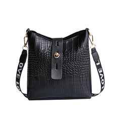 Crocodile Messenger Bags Ladies Handbags Bucket Bag