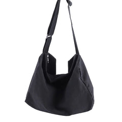 Canvas Crossbody Bag for Women Girls Solid Travel Handbag