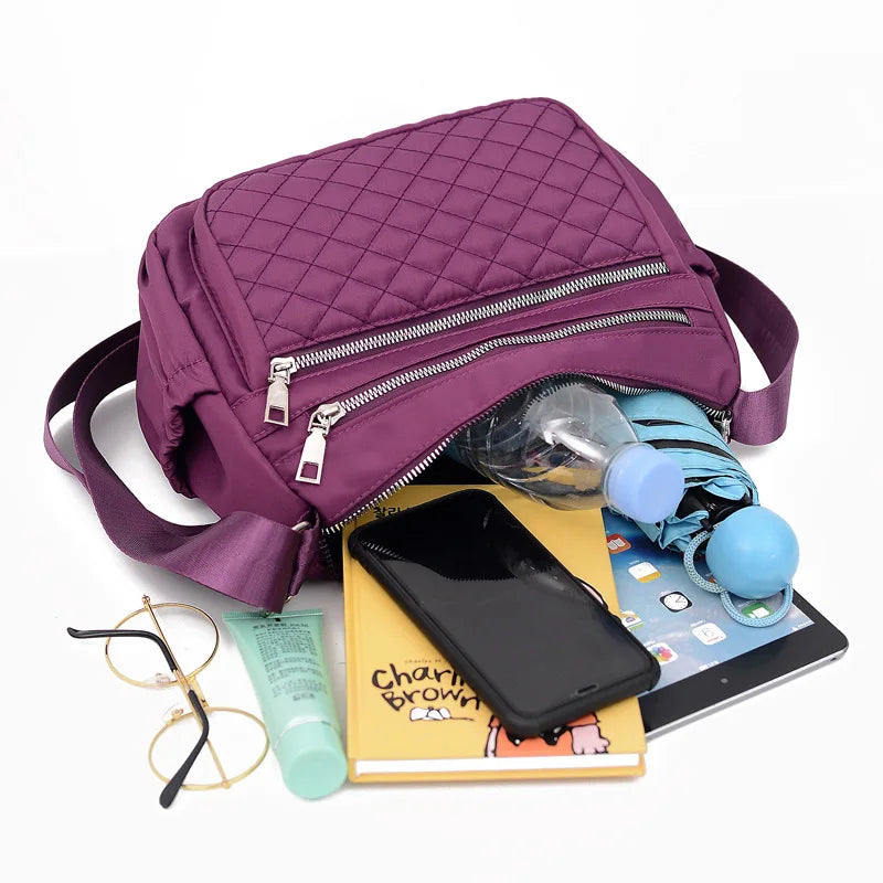 Women's Canvas Shoulder Bag Dumpling Bag Leisure Diagonal Cloth Bag