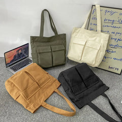 Canvas Teenager Shoulder Bag Women's Messenger Bag