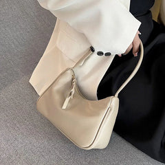 Small Lady Underarm Bag High Leather Shoulder Bags Women's Handbag