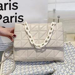 INS Women's Evening Clutch Chain Messenger Bags Thick Chain Shoulder Bags