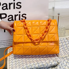 Women Evening Clutch Plaid Messenger Shoulder Chain Bags Handbags