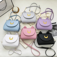 Cat Shape Chain Women Shoulder Bag PU Leather Tote Bag