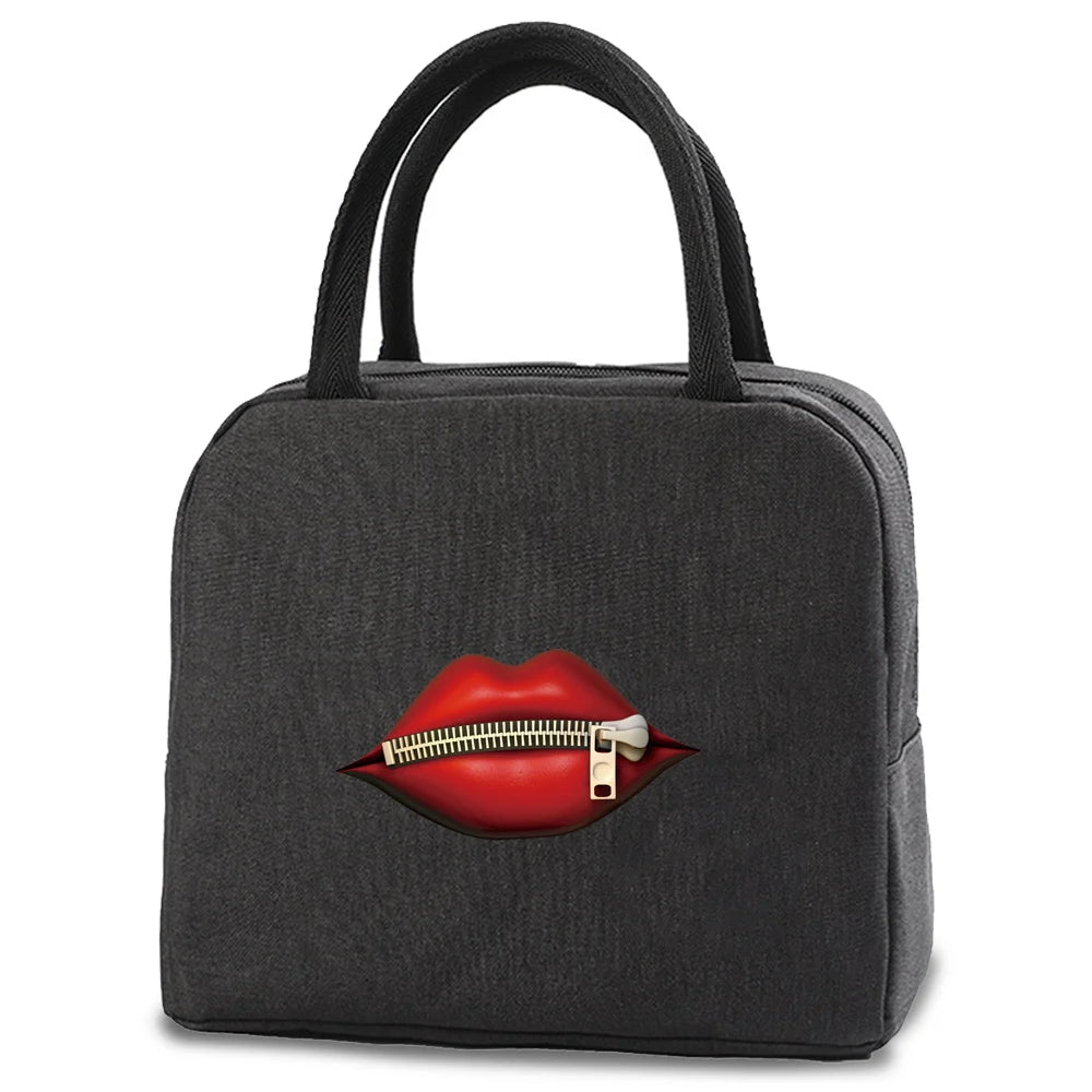Women Insulated Thermal Lunch Bag Kids Cooler Pouch Picnic Tote Handbags