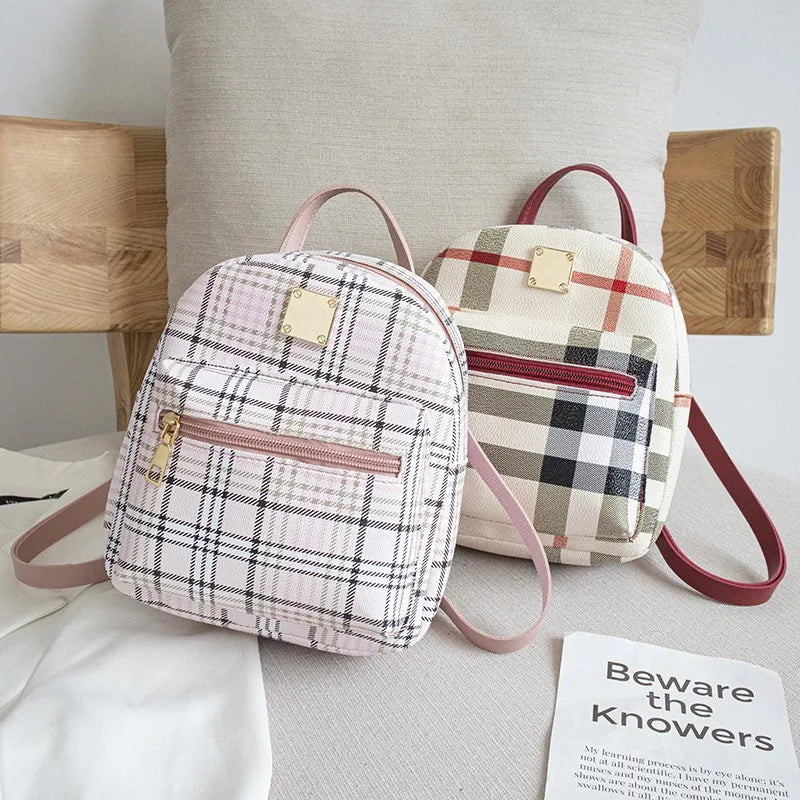 Mini Backpack Women Bag Pack Small Phone Pouch Soft PU Leather