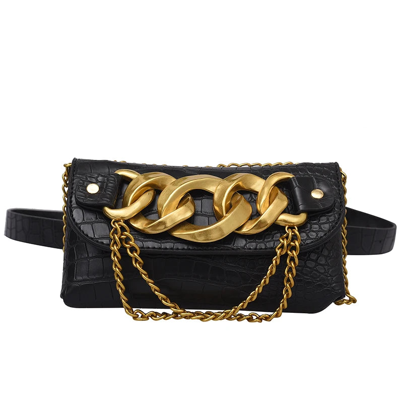 Mini Crossbody Bag Stone Pattern Belt Purse