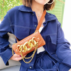 Mini Crossbody Bag Stone Pattern Belt Purse